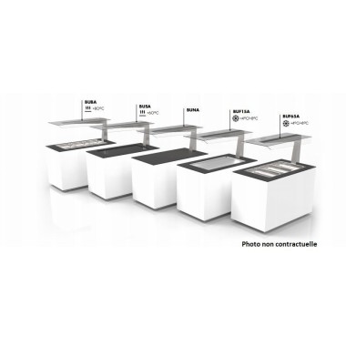 Buffet Réfrigéré Cuve Froide - 1300x700 mm - Anti-Postillons Inversé - Sayl