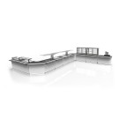 Buffet Réfrigéré Cuve Froide - 1300x700 mm - Anti-Postillons Inversé - Sayl