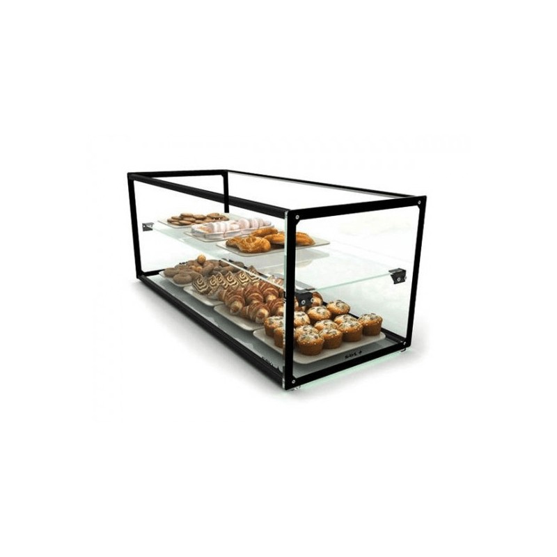 Vitrine Neutre Expo Plano - 1200 mm - Grande - 2 Nniveaux - LED - Sayl