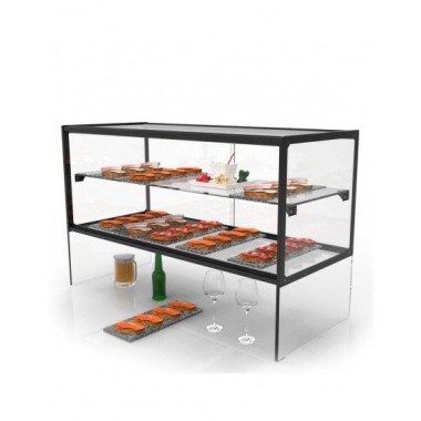 Vitrine Neutre Expo Plano Zeppelin - 555 mm - Petite - LED - Sayl