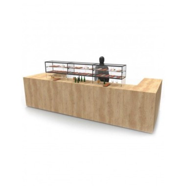 Vitrine Neutre Expo Plano Zeppelin - 555 mm - Petite - LED - Sayl
