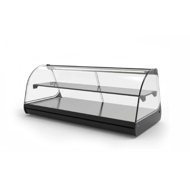 Vitrine Neutre Standard - 840 mm - 2 Étagères - Sayl