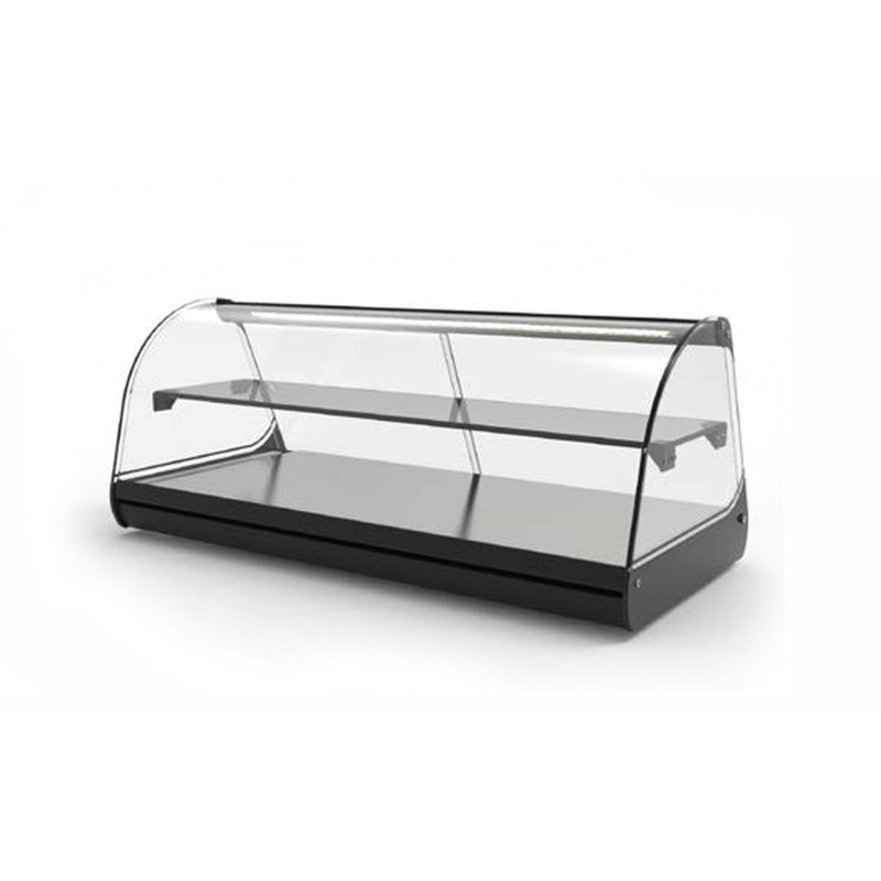 Vitrine Neutre Standard - 1190 mm - 2 Étagères - Sayl