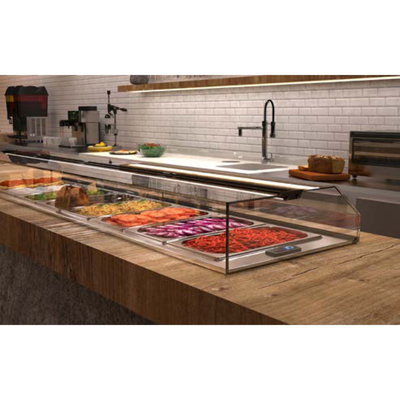Vitrine à Tapas Réfrigérée MINIMAL drop-in MI-8 - Sayl