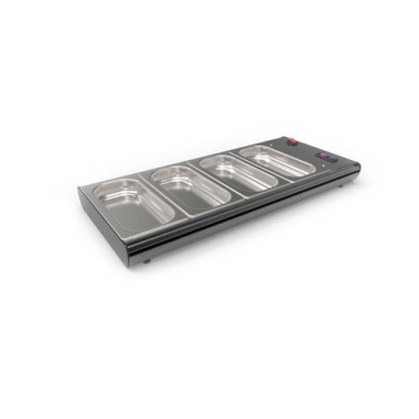 Base Chaude Bain-Marie - 840 mm - 4 Bacs - Sayl