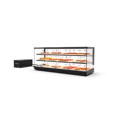 Vitrine Réfrigérée Logic Triple - 1540 mm - 2 Étagères - Groupe à Distance - Sayl