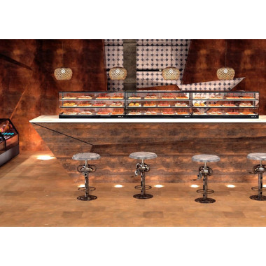 Vitrine à Sushi Réfrigérée Logic - 1540 mm CP - Sayl