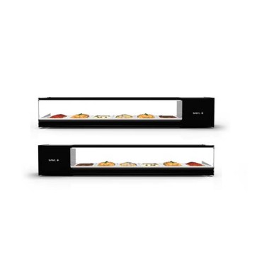 Vitrine à Tapas Réfrigérée Logic - 1320 mm - Moteur Gauche - Sayl