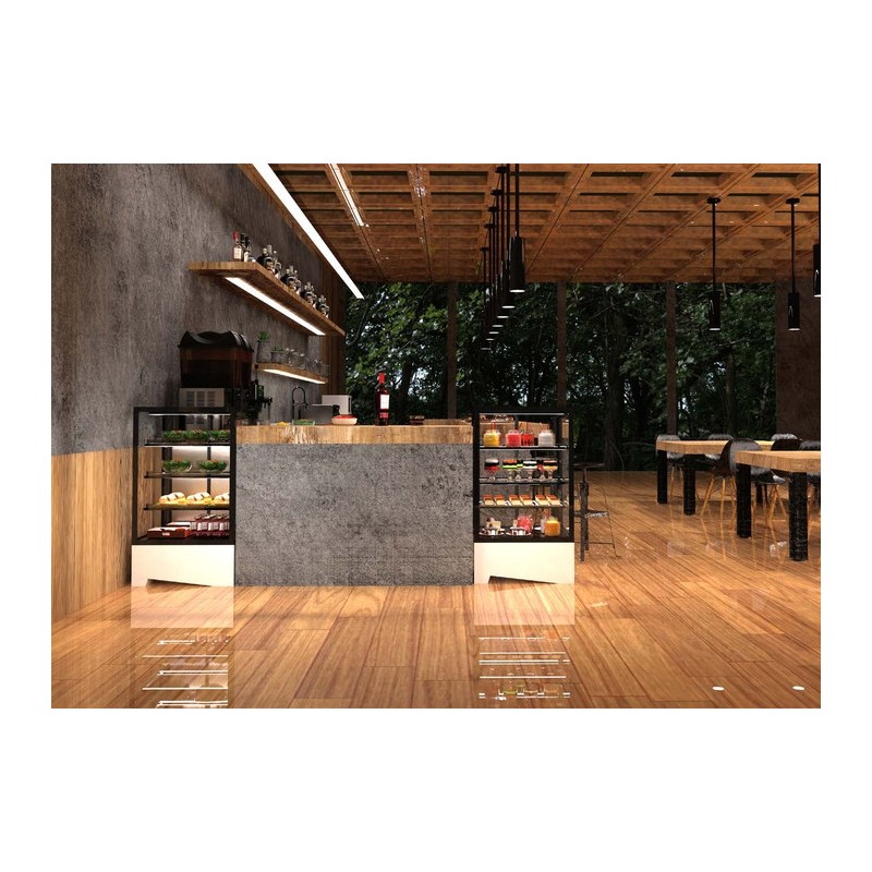 Vitrine Neutre Self-Service Integra - 1200 mm - 3 Étagères - Sur Comptoir - Sayl