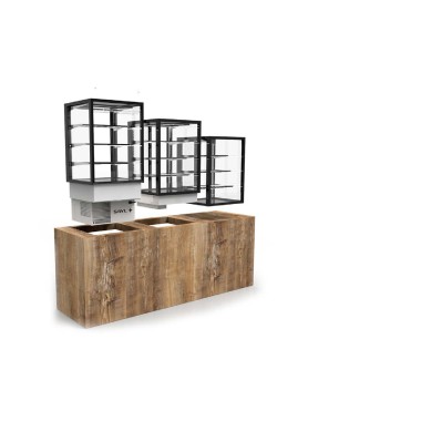 Vitrine Réfrigérée Grab & Go Drop-In Integra - 600 mm - 2 Étagères - Sayl