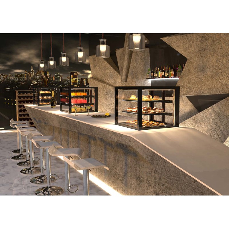 Vitrine Réfrigérée Grab & Go Drop-In Integra - 600 mm - 2 Étagères - Sayl