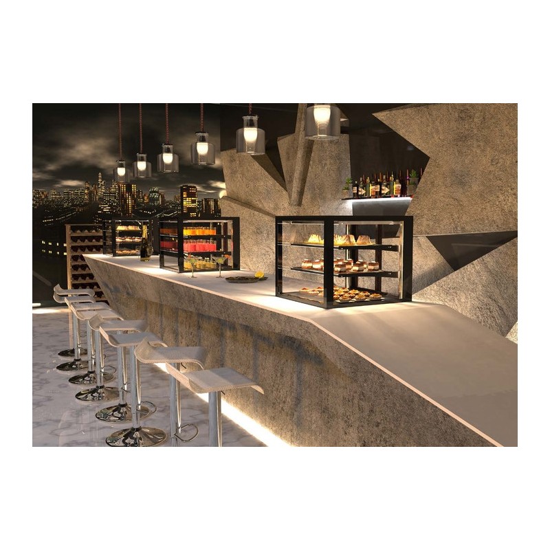 Vitrine Chaude Drop-In Integra - 600 mm - 2 Étagères - Grab & Go - Sayl