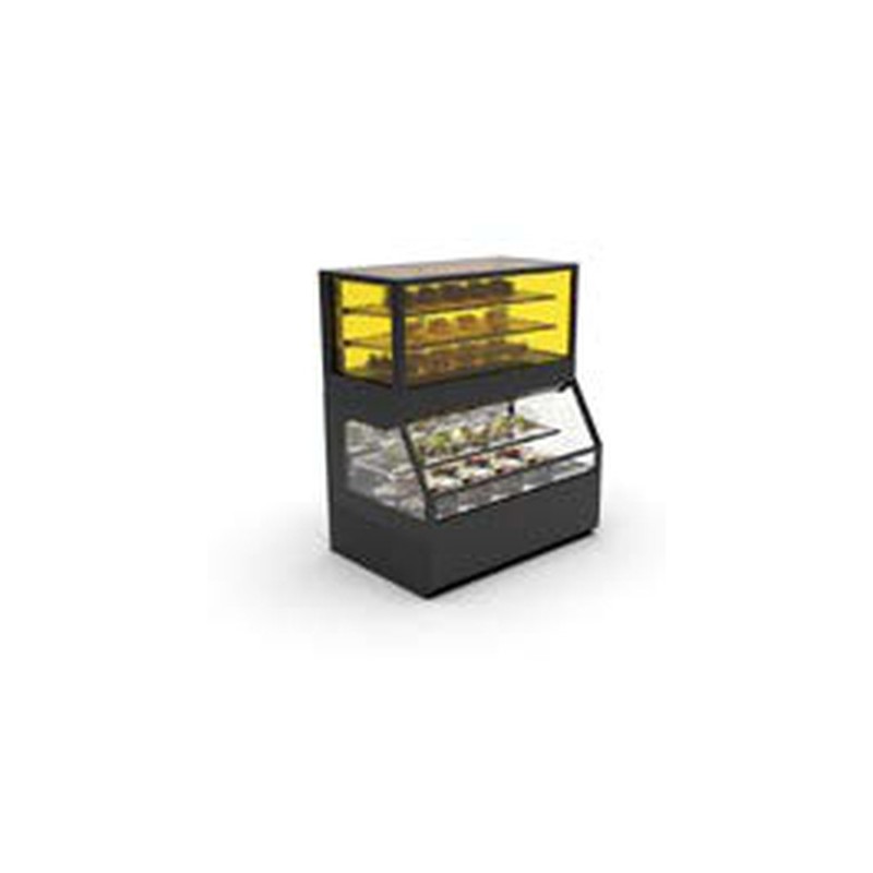 Vitrine Combi Neutre Integra - 1000 mm - 1 Étagère - Sayl