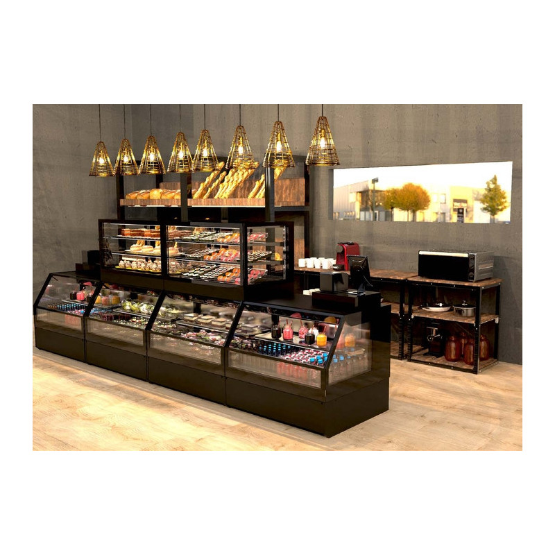 Vitrine Combi Chaude Integra - 1200 mm - 4 Étagères - Sayl