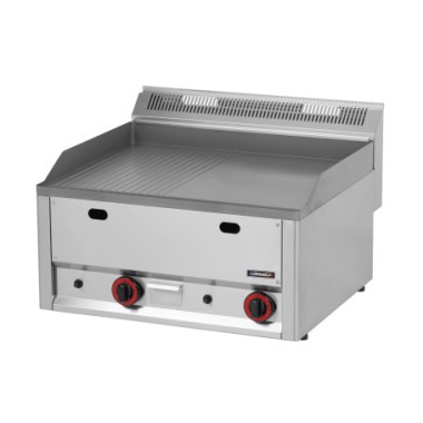 Plaque à snacker gaz - Fonte mixte - 66cm - 8000W - Casselin