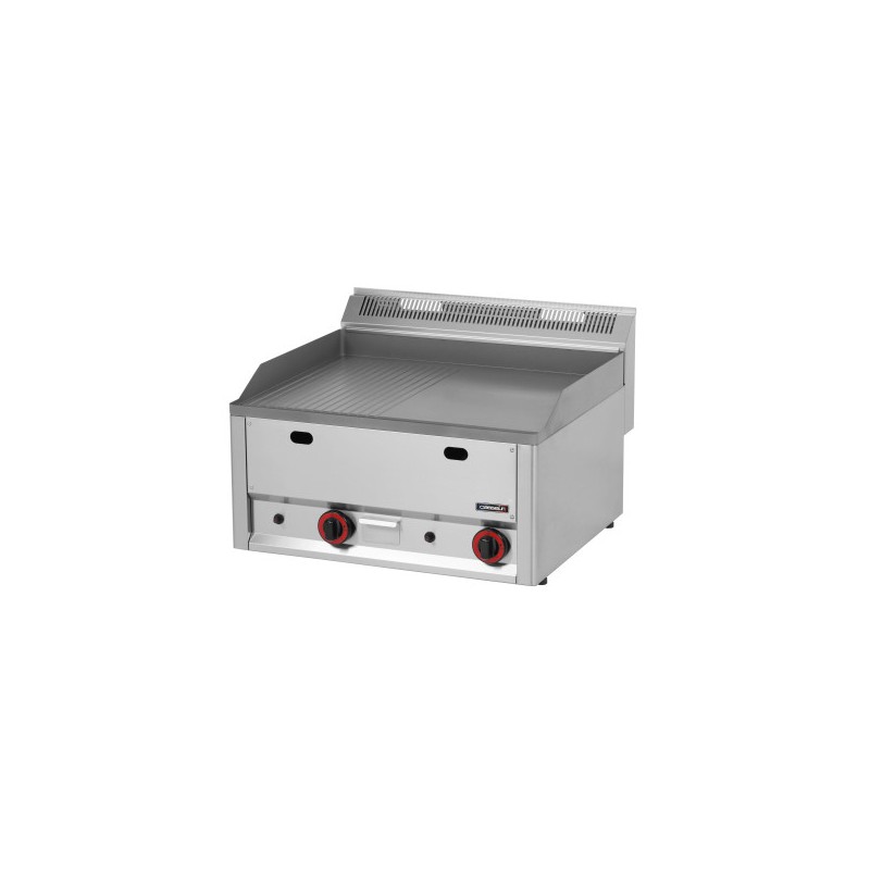 Plaque à snacker gaz - Fonte mixte - 66cm - 8000W - Casselin