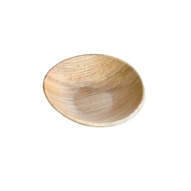 Ecobioshopping - Mini assiette Finger Food 9,5 cm en feuille de palmier - 25 pièces - 15022