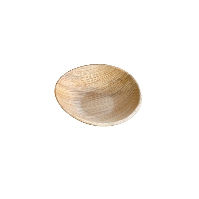 Ecobioshopping - Mini assiette Finger Food 9,5 cm en feuille de palmier - 25 pièces - 15022