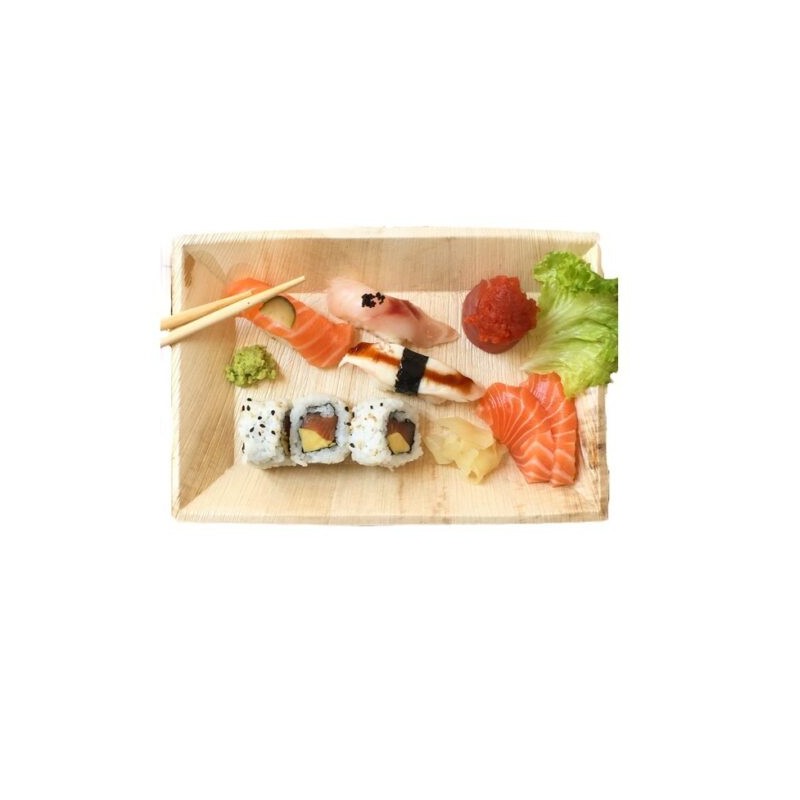 Ecobioshopping - Assiette 17x12 cm en feuille de palmier - 25 pièces - 3391