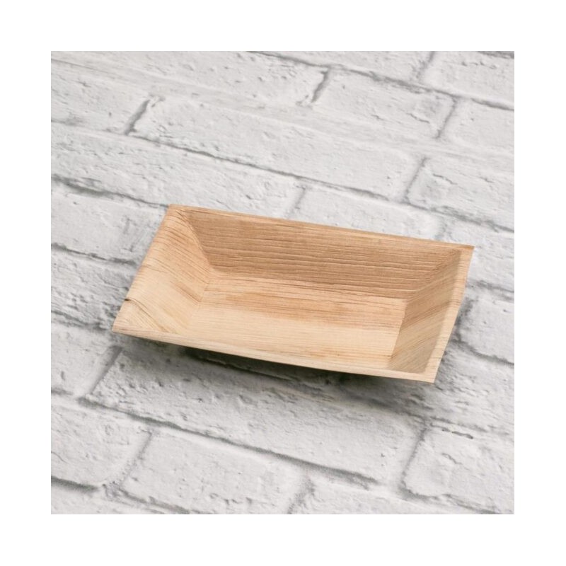 Ecobioshopping - Assiette 17x12 cm en feuille de palmier - 25 pièces - 3391