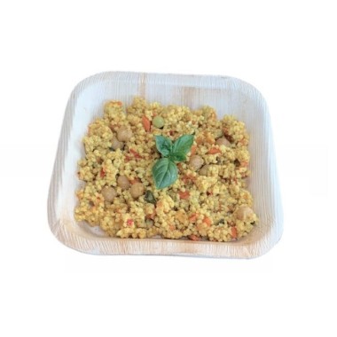Ecobioshopping - Assiette carrée 17x17 cm en feuille de palmier - 25 pièces - 5030