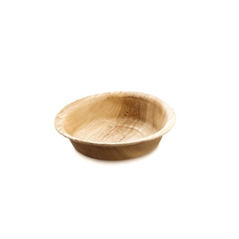 Ecobioshopping - Assiette ronde 12 cm en feuille de palmier - 25 pièces - 5029