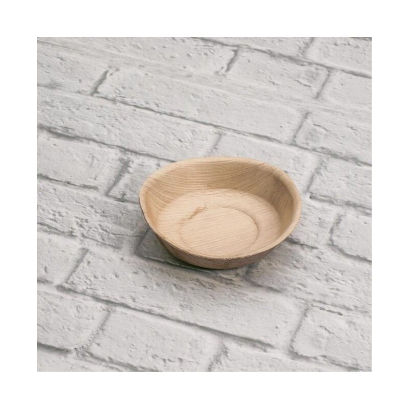 Ecobioshopping - Assiette ronde 12 cm en feuille de palmier - 25 pièces - 5029