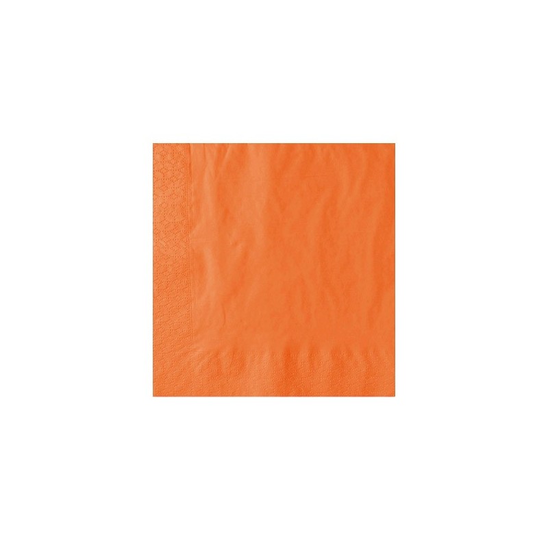 Ecobioshopping - Serviette Orange 2 plis 40x40 cm - 100 pièces - 32286