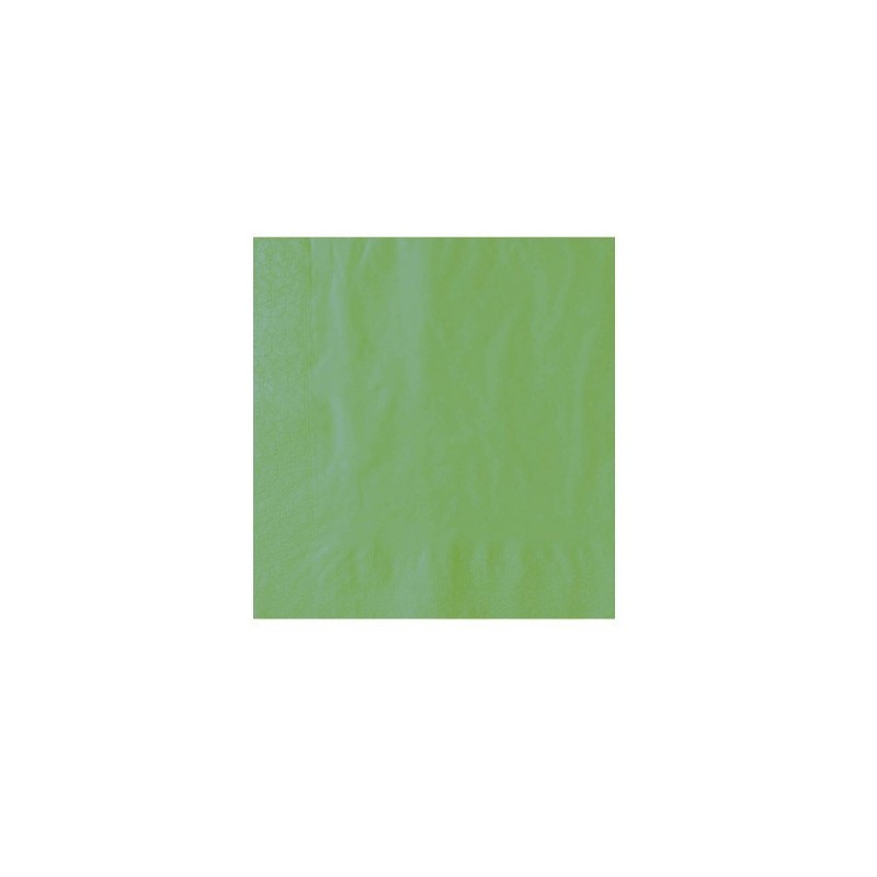 Ecobioshopping - Serviette verte kiwi 2 plis 40x40 cm - 100 pièces - 32267