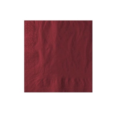 Ecobioshopping - Serviette Bordeaux 2 plis 40x40 cm - 100 pièces - 32083
