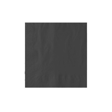 Ecobioshopping - Serviette noire 2 plis 40x40 cm - 100 pièces - 32087