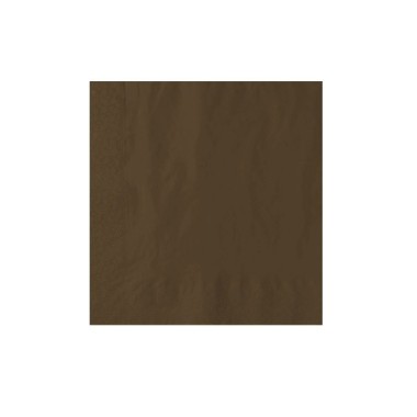 Ecobioshopping - Serviette Marron 2 plis 40x40 cm - 100 pièces - 32287