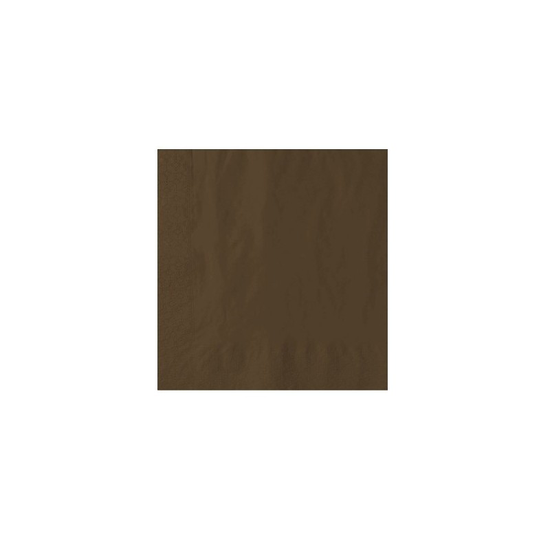 Ecobioshopping - Serviette Marron 2 plis 40x40 cm - 100 pièces - 32287