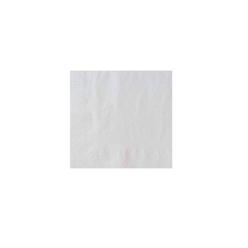 Ecobioshopping - Serviette blanche 2 plis 33x33 cm - 50 pièces - 32290