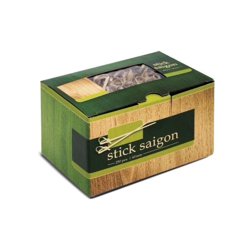 Ecobioshopping - Brochette Saigon nouée de 15 cm en bambou - 250 pièces - 11395
