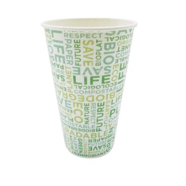 Ecobioshopping - Verre Standard Texte Bio 410 ml - 100 pièces - 42M-64