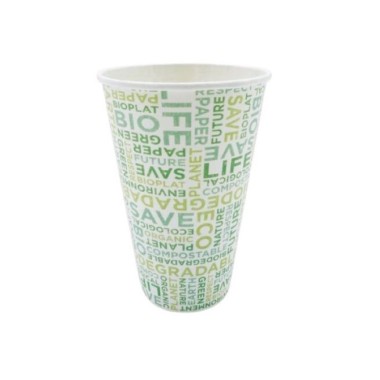 Ecobioshopping - Verre Standard Texte Bio 350 ml - 100 pièces - 37M-64