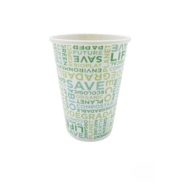 Ecobioshopping - Verre Standard Texte Bio 250 ml - 100 pièces - 25M-64