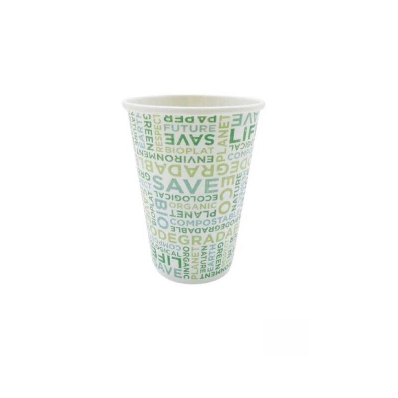 Ecobioshopping - Verre Standard Texte Bio 250 ml - 100 pièces - 25M-64