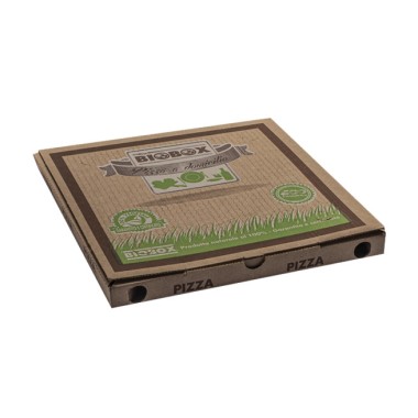 Ecobioshopping - Boîte à pizza BIO 32,5x32,5x3h cm - 100 pièces. - 325030AA