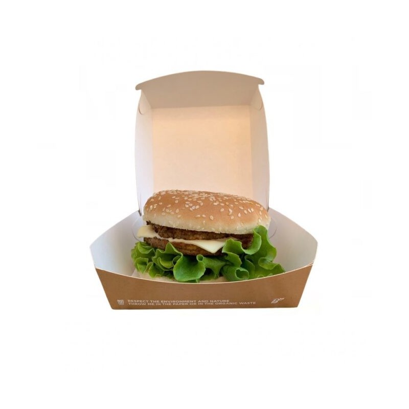 Ecobioshopping - Étui à sandwich Moyen 12x12x7 cm - 50 pièces - 627-65