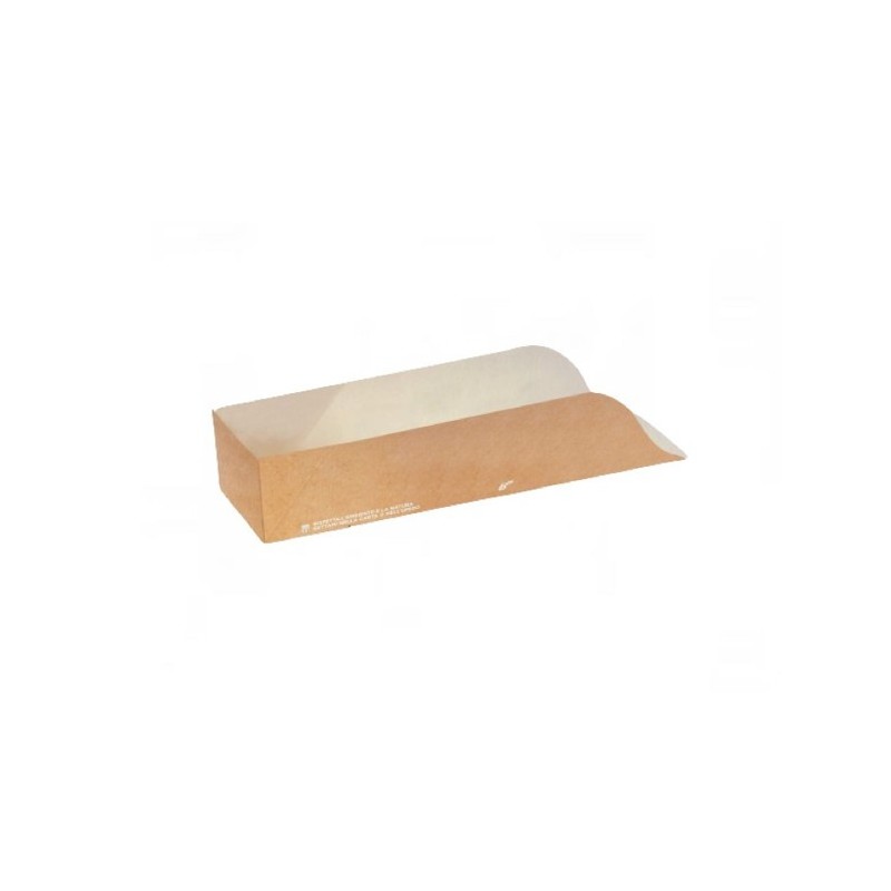 Ecobioshopping - Porte-hot-dog grand 25x7x5 cm - 50 pièces - 620-65
