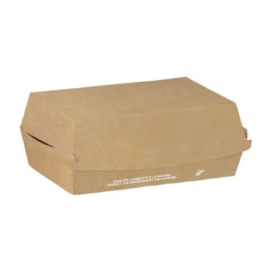 Ecobioshopping - Boîte à sandwich rectangulaire Extra 19x11x7,5 cm - 50 pièces - 642-65
