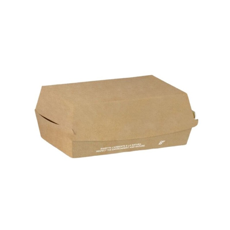 Ecobioshopping - Boîte à sandwich rectangulaire Extra 19x11x7,5 cm - 50 pièces - 642-65