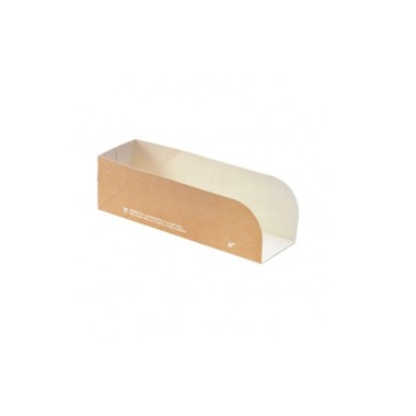 Ecobioshopping - Porte-hot-dog Petit 16x5x5 cm - 50 pièces - 605-65