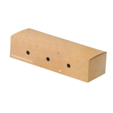 Ecobioshopping - Porte-hot-dog refermable 23x7x5 cm - 50 pièces - 616-65