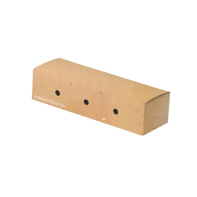 Ecobioshopping - Porte-hot-dog refermable 23x7x5 cm - 50 pièces - 616-65