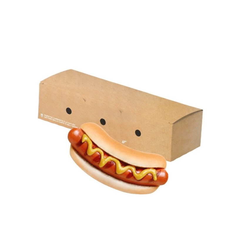 Ecobioshopping - Porte-hot-dog refermable 23x7x5 cm - 50 pièces - 616-65