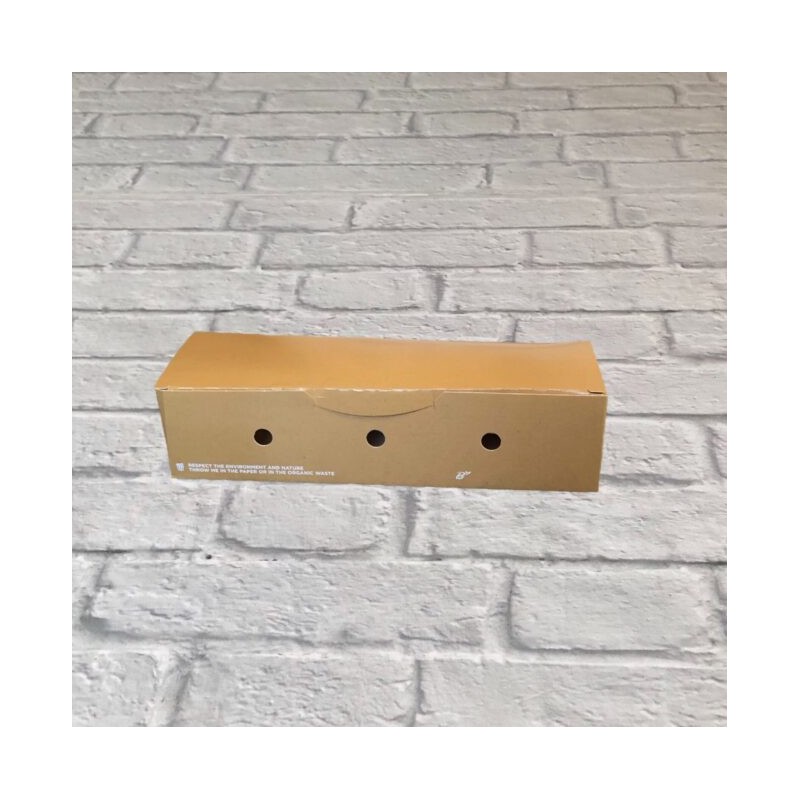 Ecobioshopping - Porte-hot-dog refermable 23x7x5 cm - 50 pièces - 616-65