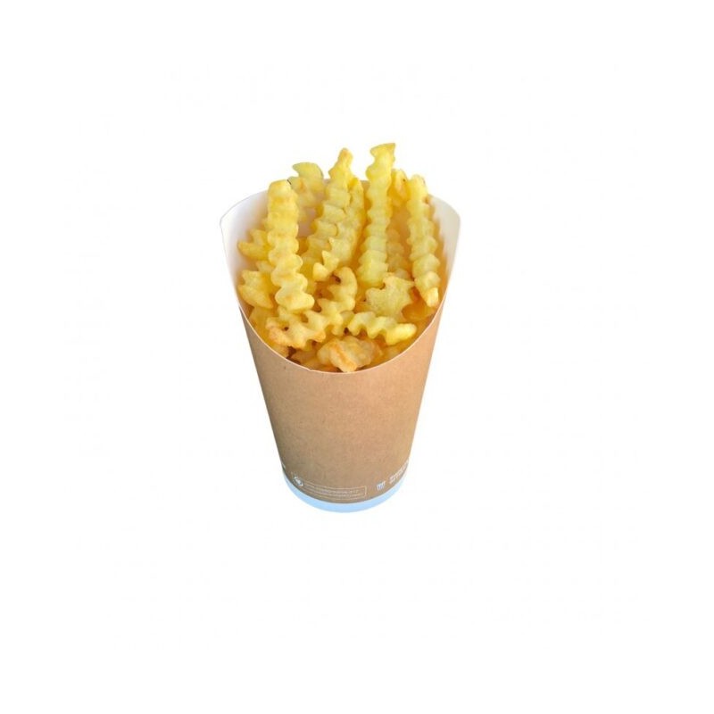 Ecobioshopping - Panier à friture Petit ∅ 7,5xh11,5 cm - 100 pièces - 608-65